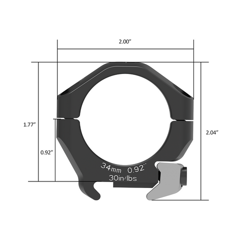 Arken HALO Ti Titanium Scope Rings Arken HALO Ti Titanium Scope Rings