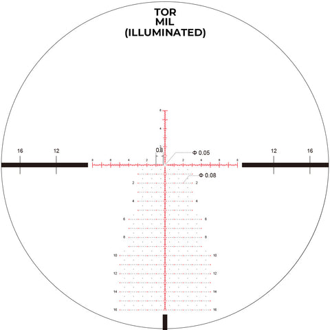 EP-5 GENII 5-25x56 FFP Illuminated VPR/TOR - Zero Stop - 34mm Tube